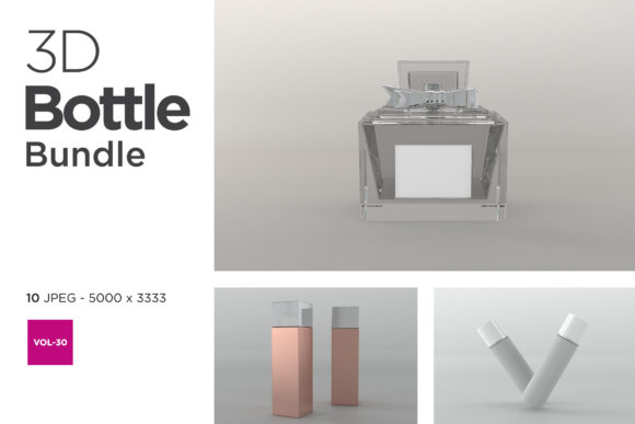 3D Bottle Mockup Bundle Vol-30: A Practical Evaluation for Designers and Marketers
