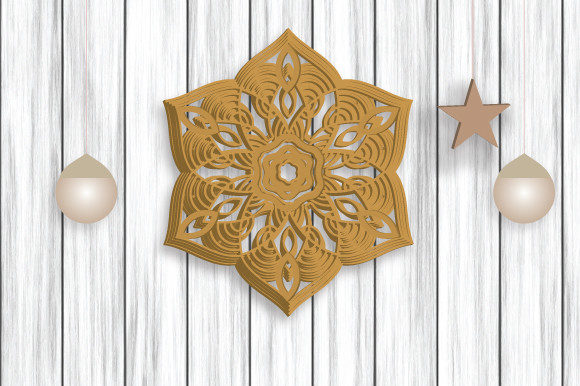3D Mom’s Decorative Layer Mandala SVG