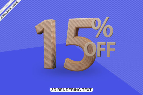 3D Text Effect: 15% Off Premium Render Assets