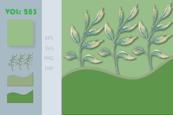 3D Water Color Layer Natural Wall ArtSVG