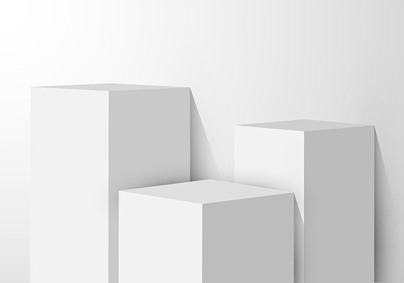 3D White Pedestal Box Studio Room: Your Flexible, Real-World Creative Space
