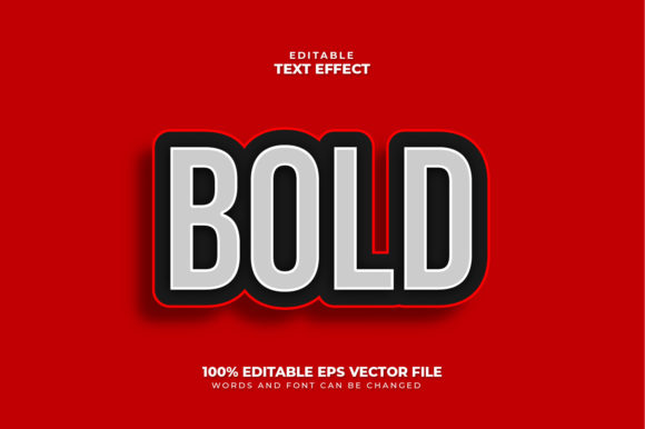 Bold 3D Text Effect, Editable Text Style: Strategic Clarity in Visual Communication