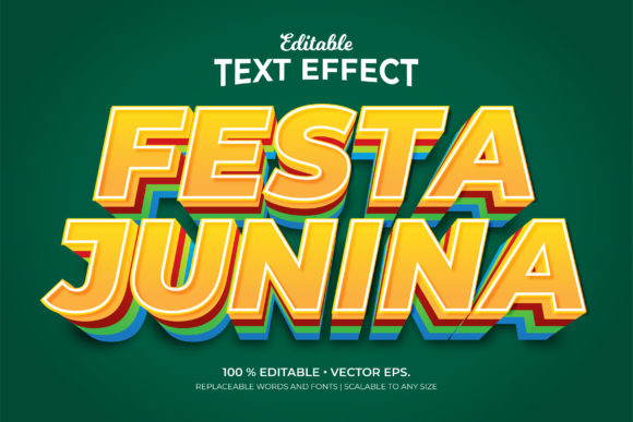 Festa Junina 3D Editable Text Effects: Bringing Brazilian Festivity to Life—Digitally