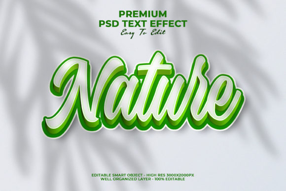 Green Nature 3D Text Style Effect: When Organic Depth Fits Your Design Goals