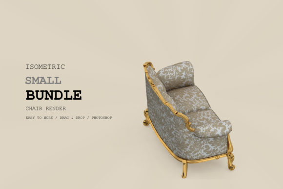 Isometric Armchair 3D Rendering Pac 106
