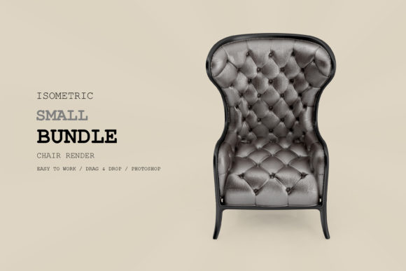 Isometric Armchair 3D Rendering Pac 120