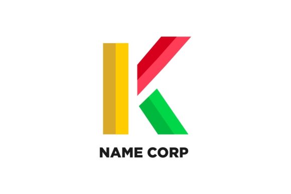 Logo Real Estate Letter K Initial 3D