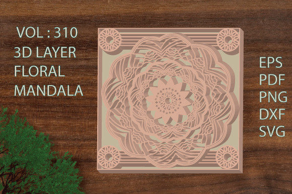 Mother's Day 3D Floral Layered Mandala