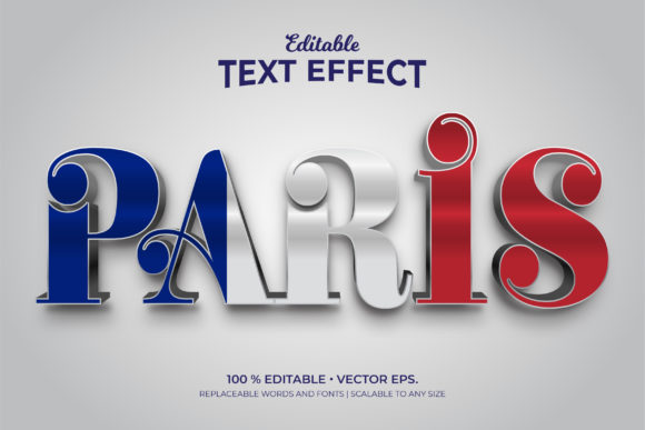 Paris 3D Editable Text Effects Templates: When Realistic Depth Meets Design Flexibility