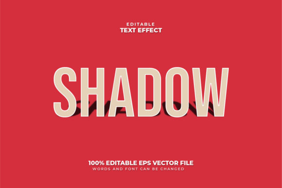 Shadow 3D Text Effect, Editable Text