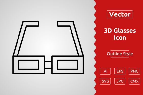 Vector 3D Glasses Outline Icon: A Practical Asset for Visual Clarity and Cross-Platform Consistency
